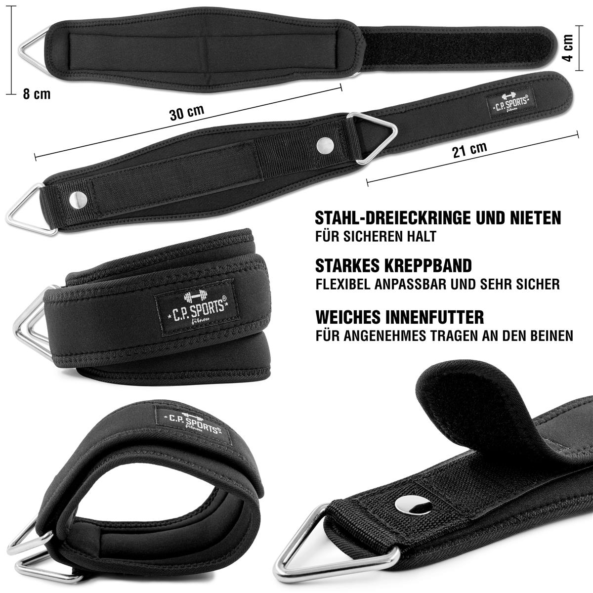 C.P. Sports Wrist & Ankle Strap Premium (par), pink