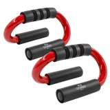 C.P. Sports Push Up Bars Premium (par), black/red