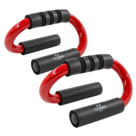 C.P. Sports Push Up Bars Premium (par), black/red