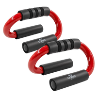 C.P. Sports Push Up Bars Premium (par), black/red