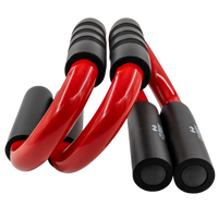 C.P. Sports Push Up Bars Premium (par), black/red