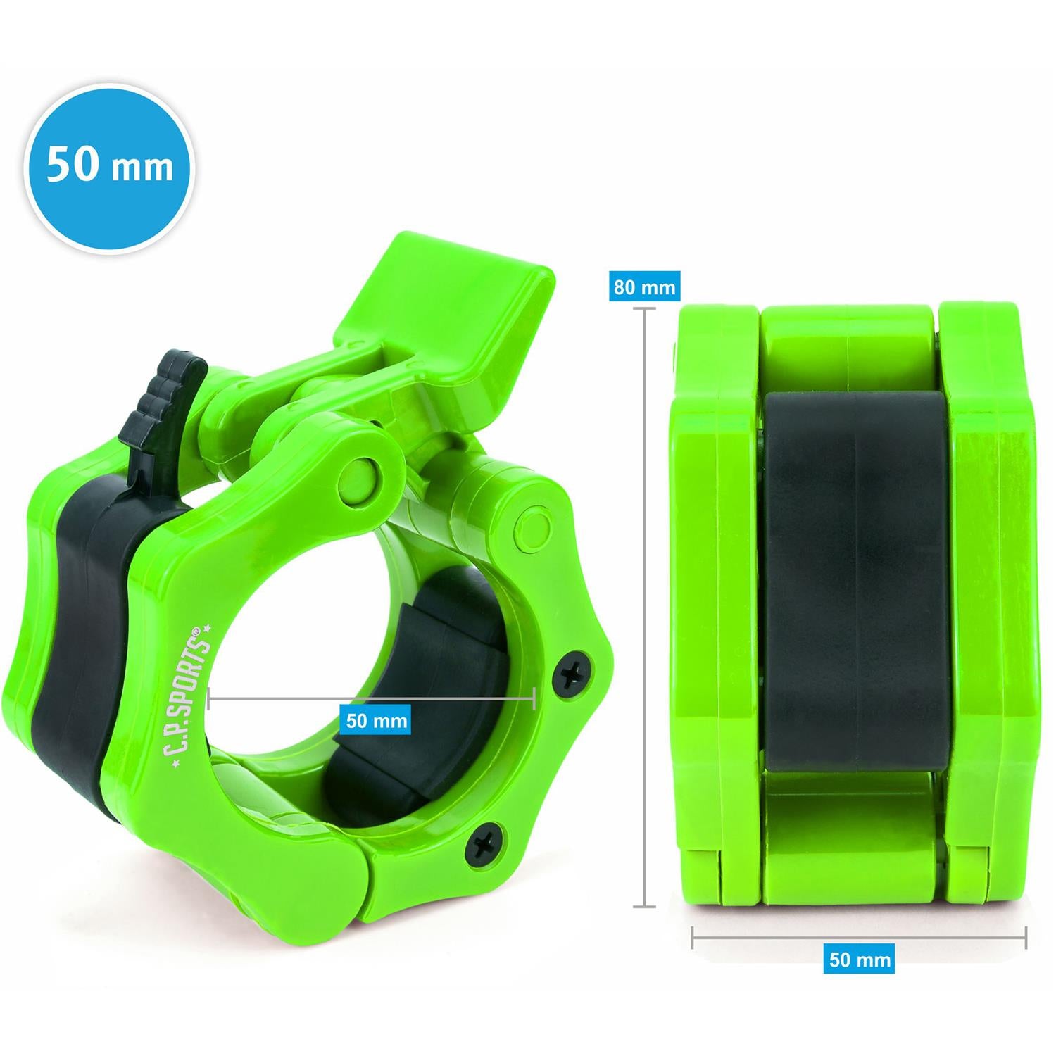 C.P. Sports Jaw Lock 50 mm, green