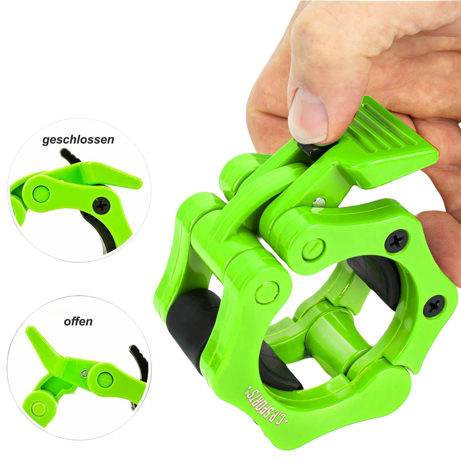 C.P. Sports Jaw Lock 50 mm, green
