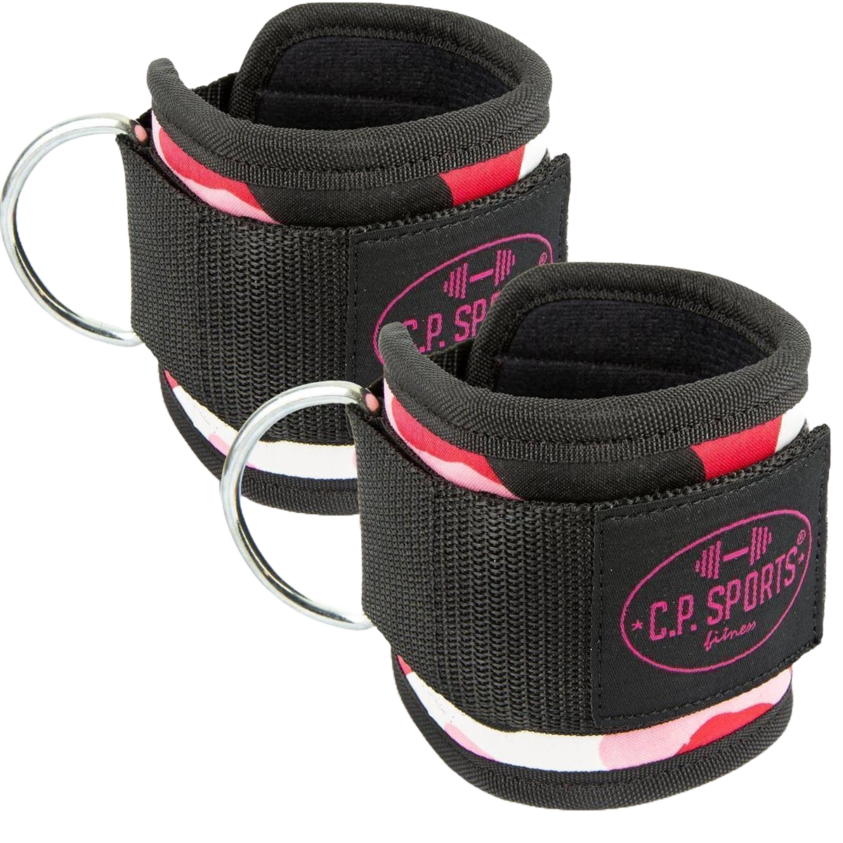 C.P. Sports Ankle Straps Premium (par), pink camo
