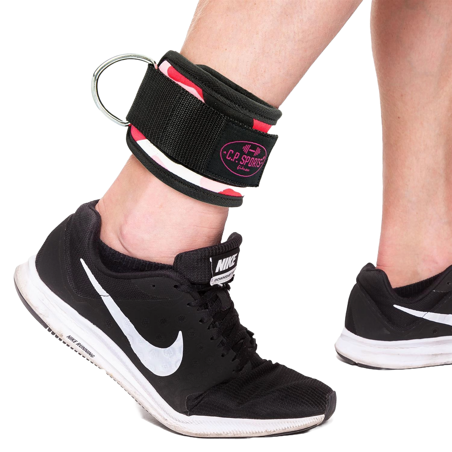 C.P. Sports Ankle Straps Premium (par), pink camo