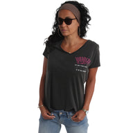 Yakuza Equality Dye V Neck T-Shirt, black