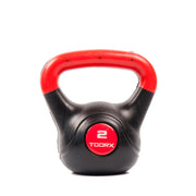 Toorx PVC Kettlebell 2 kg – Perfekt för rehab, uppvärmning och teknik