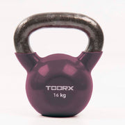 Toorx Iron/Vinyl Kettlebell 16 kg – Greppvänlig Allround-vikt för Funktionell Träning
