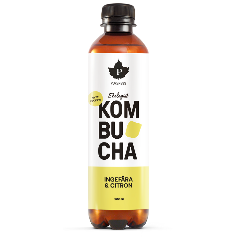 Pureness Ekologisk Kombucha Ingefära & Citron - 400 ml