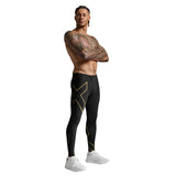 2XU LIGHT SPEED COMPRESSION TIGHTS Black/Gold Reflective