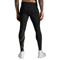 2XU LIGHT SPEED COMPRESSION TIGHTS Black/Gold Reflective