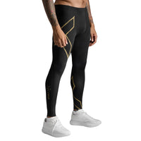 2XU LIGHT SPEED COMPRESSION TIGHTS Black/Gold Reflective