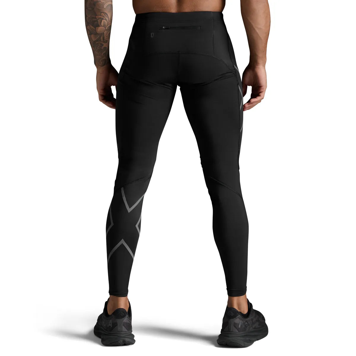 2XU IGNITION SHIELD COMPRESSION TIGHTS Black/ Black Reflective