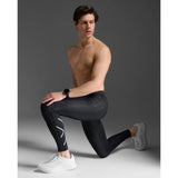 2XU AERO COMPRESSION TIGHTS Black/Silver Reflective