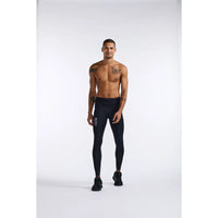 2XU LIGHT SPEED REACT COMPRESSION TIGHTS Black/White Reflective