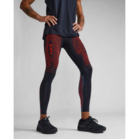 2XU LIGHT SPEED REACT COMPRESSION TIGHTS Black/White Reflective