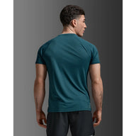 2XU AERO MESH TEE Dark Moss/Silver Reflective