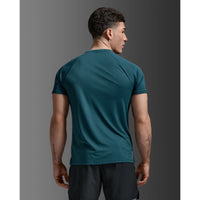 2XU AERO MESH TEE Dark Moss/Silver Reflective