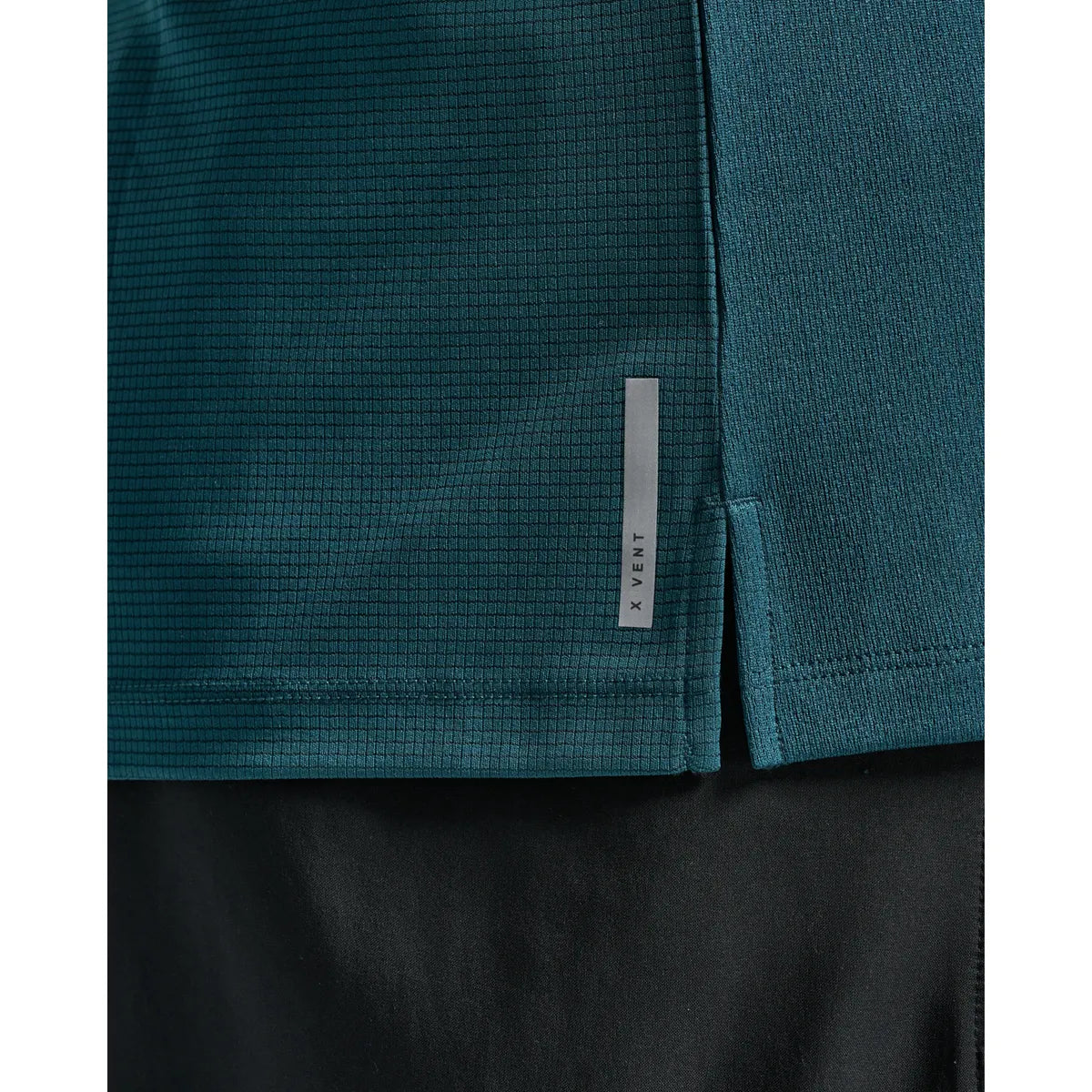 2XU AERO MESH TEE Dark Moss/Silver Reflective