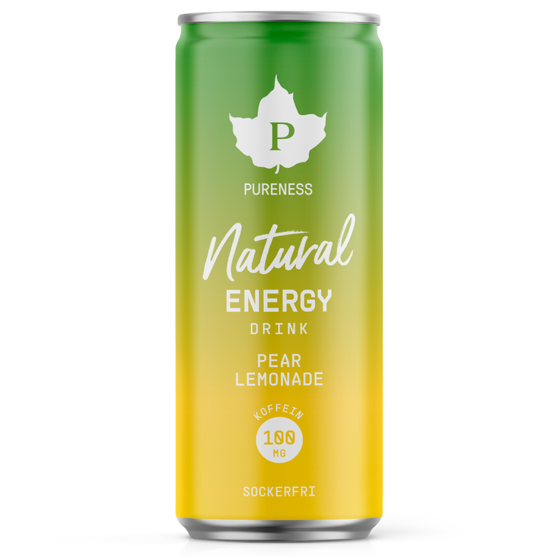 Pureness Natural Energy Drink - Pear Lemonade 330 ml