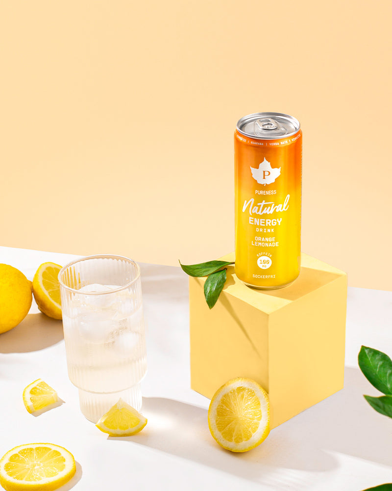 Pureness Natural Energy Drink - Orange Lemonade 330 ml