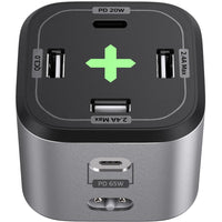 Celly Power Station 65W 3xUSB-A 2xUSB-C PD