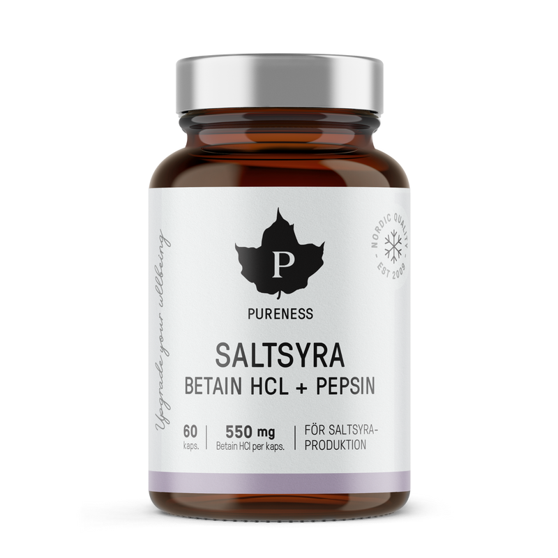 Pureness Beteine HCL-saltsyra - 60 kapslar