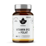 Pureness Vitamin B12 + Folat, Hallon - 60 kapslar