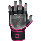RDX F6 MMA & GRAPPLINGHANDSKAR - Svart / Rosa