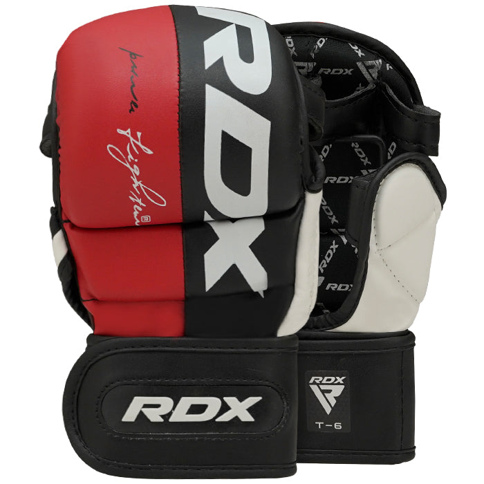 RDX T6 MMA & GRAPPLINGHANDSKAR, Röd