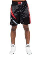 Gorilla Wear Hornell Boxing Shorts, black/red