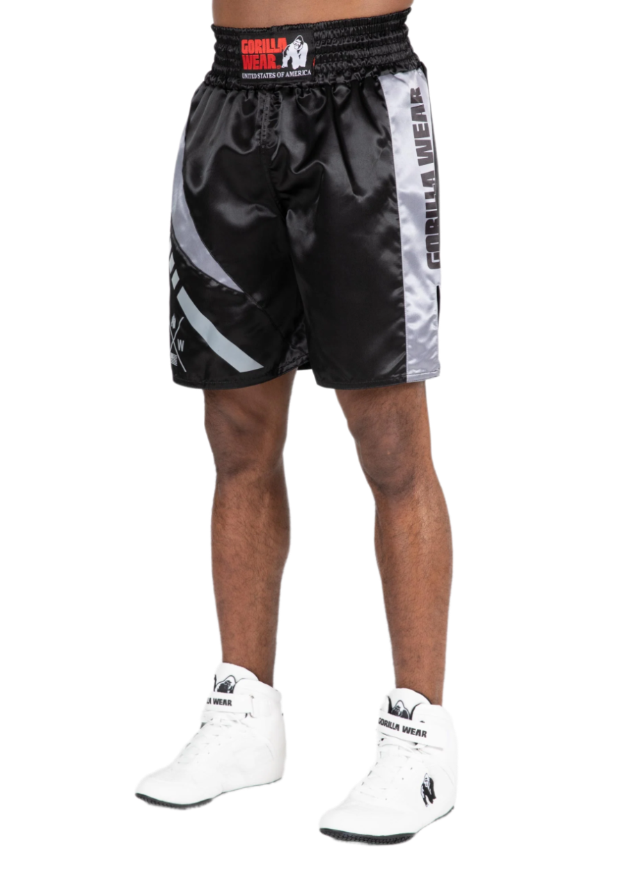 Gorilla Wear Hornell Boxing Shorts, black/grey