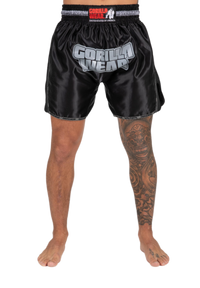 Gorilla Wear Piru Muay Thai Shorts, black