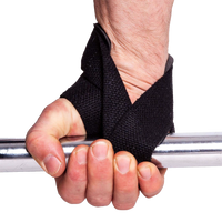 C.P. Sports Padded Lifting Straps, black