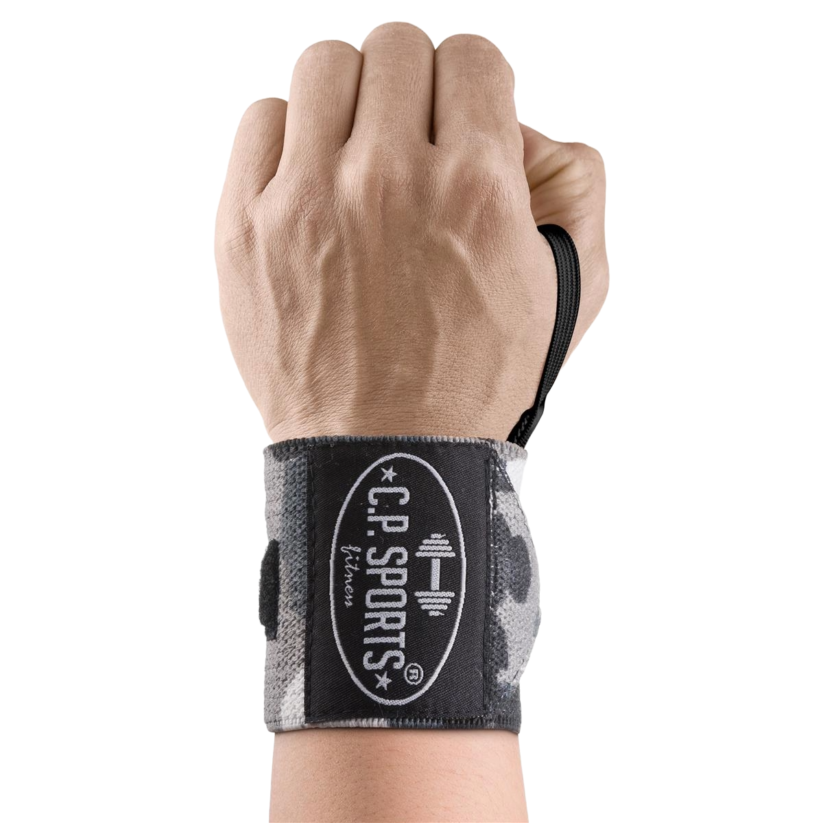 C.P. Sports Wrist Wraps 30 cm, white camo