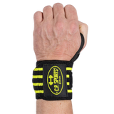 C.P. Sports Wrist Wraps 30 cm, black/yellow