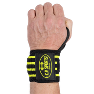 C.P. Sports Wrist Wraps 30 cm, black/yellow
