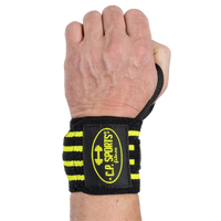C.P. Sports Wrist Wraps 30 cm, black/yellow
