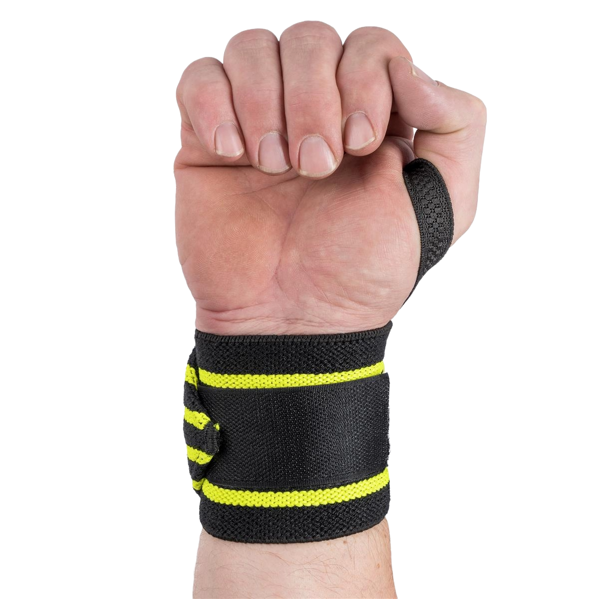 C.P. Sports Wrist Wraps 30 cm, black/yellow