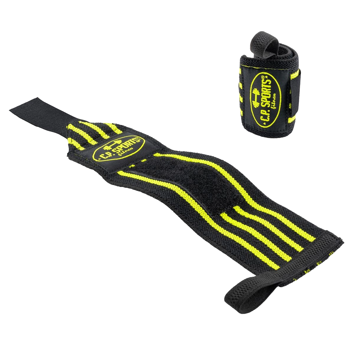 C.P. Sports Wrist Wraps 30 cm, black/yellow