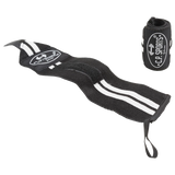 C.P. Sports Wrist Wraps 30 cm, black/white