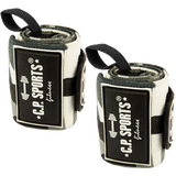 C.P. Sports Strongman Wrist Wraps 50 cm, white camo