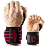 C.P. Sports Strongman Wrist Wraps 50 cm, black/pink