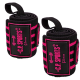 C.P. Sports Strongman Wrist Wraps 50 cm, black/pink