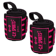 C.P. Sports Strongman Wrist Wraps 50 cm, black/pink