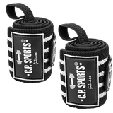 C.P. Sports Strongman Wrist Wraps 50 cm, black/white