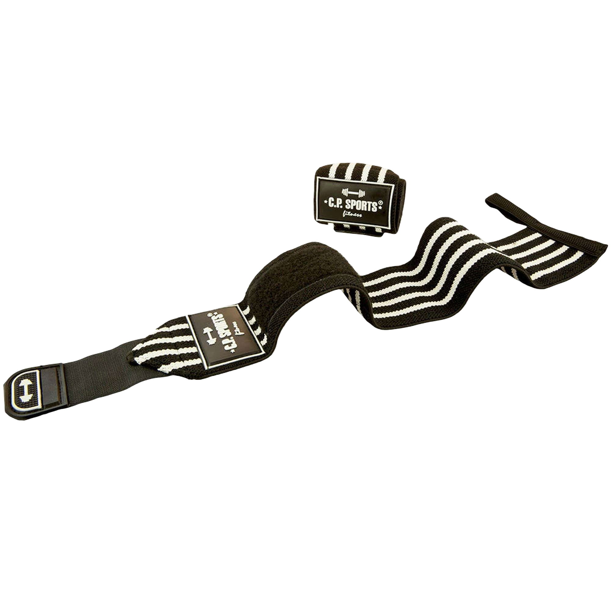 C.P. Sports Strongman Wrist Wraps 50 cm, black/white