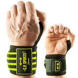 C.P. Sports Strongman Wrist Wraps 50 cm, black/yellow