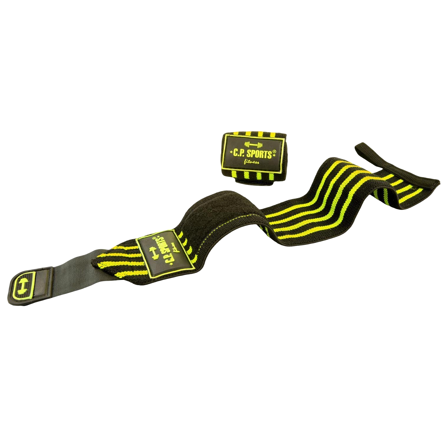 C.P. Sports Strongman Wrist Wraps 50 cm, black/yellow