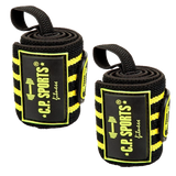 C.P. Sports Strongman Wrist Wraps 50 cm, black/yellow